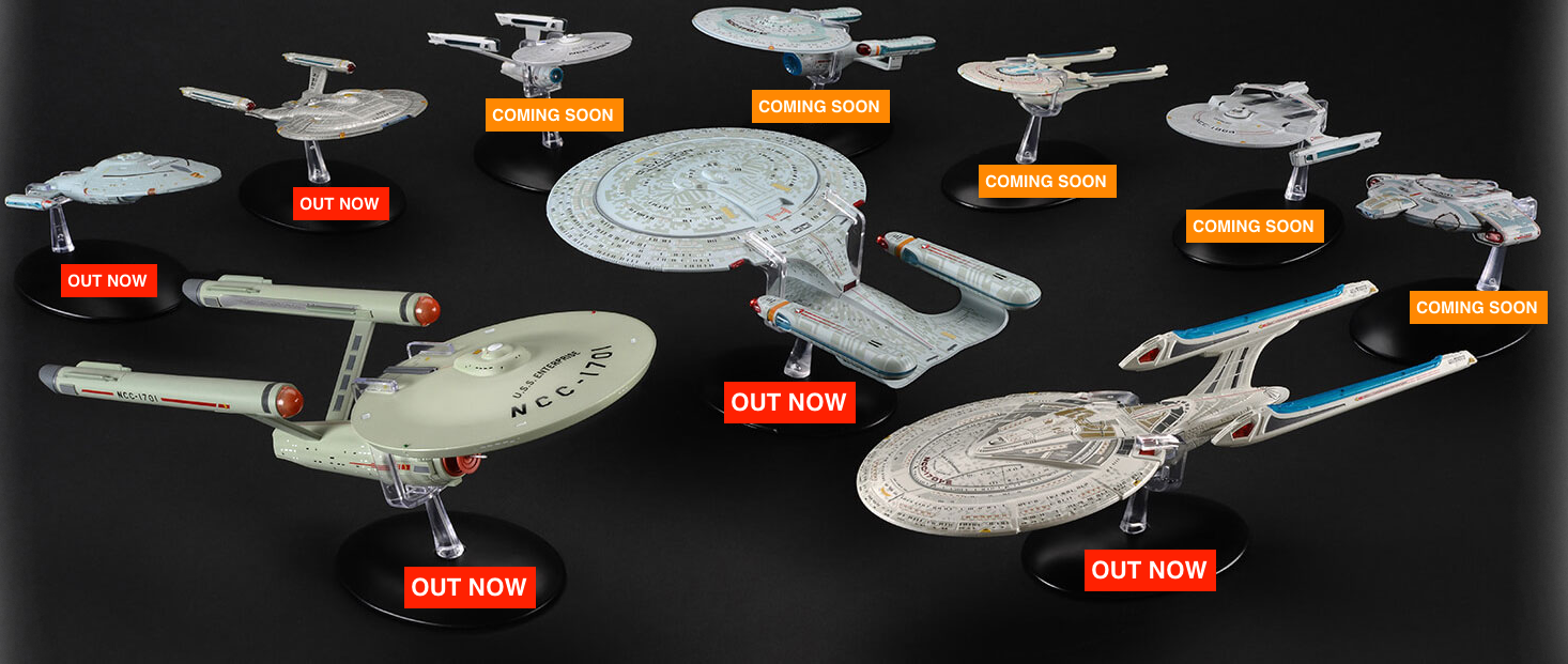 Star Trek Starship Collection models 1-50 specials ships Eaglemoss scale gift 