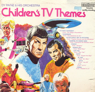 Children's TV Themes LP featuring cover art by John Peter Britton