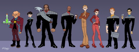 Crew of Deep Space Nine by Josh Howard