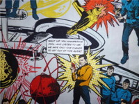 Star Trek comic strip fabric
