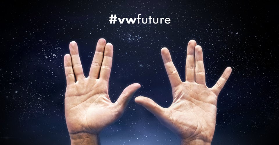 NEW UNUSED Star Trek Vulcan Hand Salute Image Reusable Phone/Tablet Screen Wipe 
