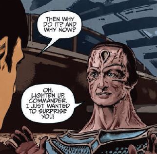 Q as a Cardassian - about as odd as you'd expect