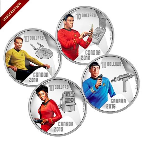 Canadian Star Trek coins
