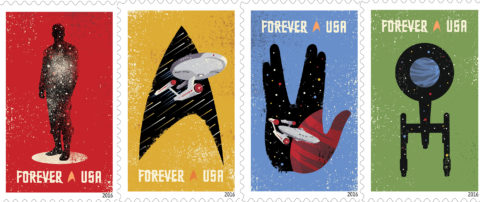 Star Trek postage stamps U.S.