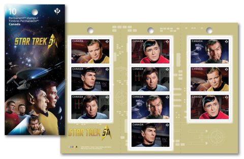 Canadian Star Trek stamps