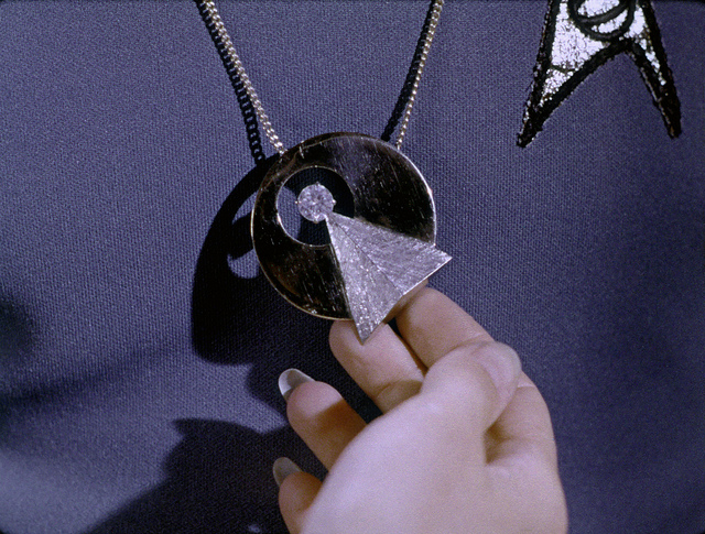 Spock's IDIC pendant close up