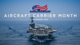 National Aircraft Carrier Month logo