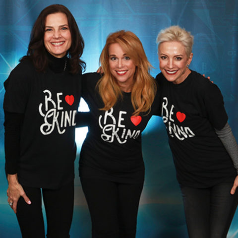 Terry Farrell, Chase Masterson, and Nana Visitor spread the good word: Be Kind!