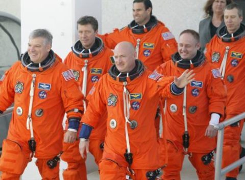 Commander Mark Kelly and crew prepare for Endeavour's final mission. Photo courtesy USA Today.