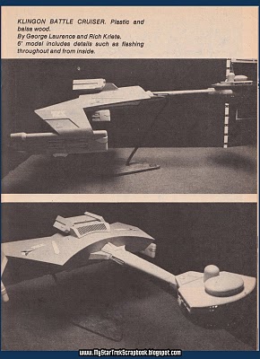Klingon battle cruiser model - Federation Trading Post