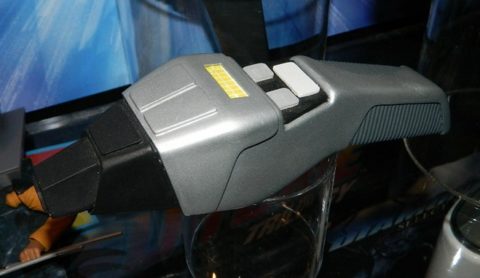 Diamond Select Star Trek: TNG Phaser toy shown at Toy Fair in 2015