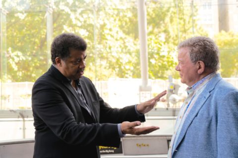 William Shatner and Neal deGrasse Tyson in "The Truth is in the Stars"documentary