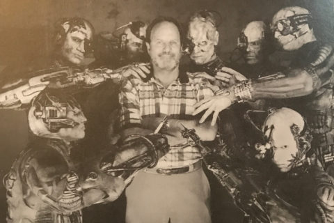 Michael Westmore with Borgs