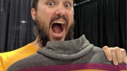 Wil Wheaton reunited with Wesley Crusher's shirt