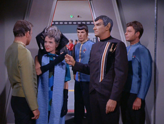 Spock and Amanda meet Kirk in Journey to Babel