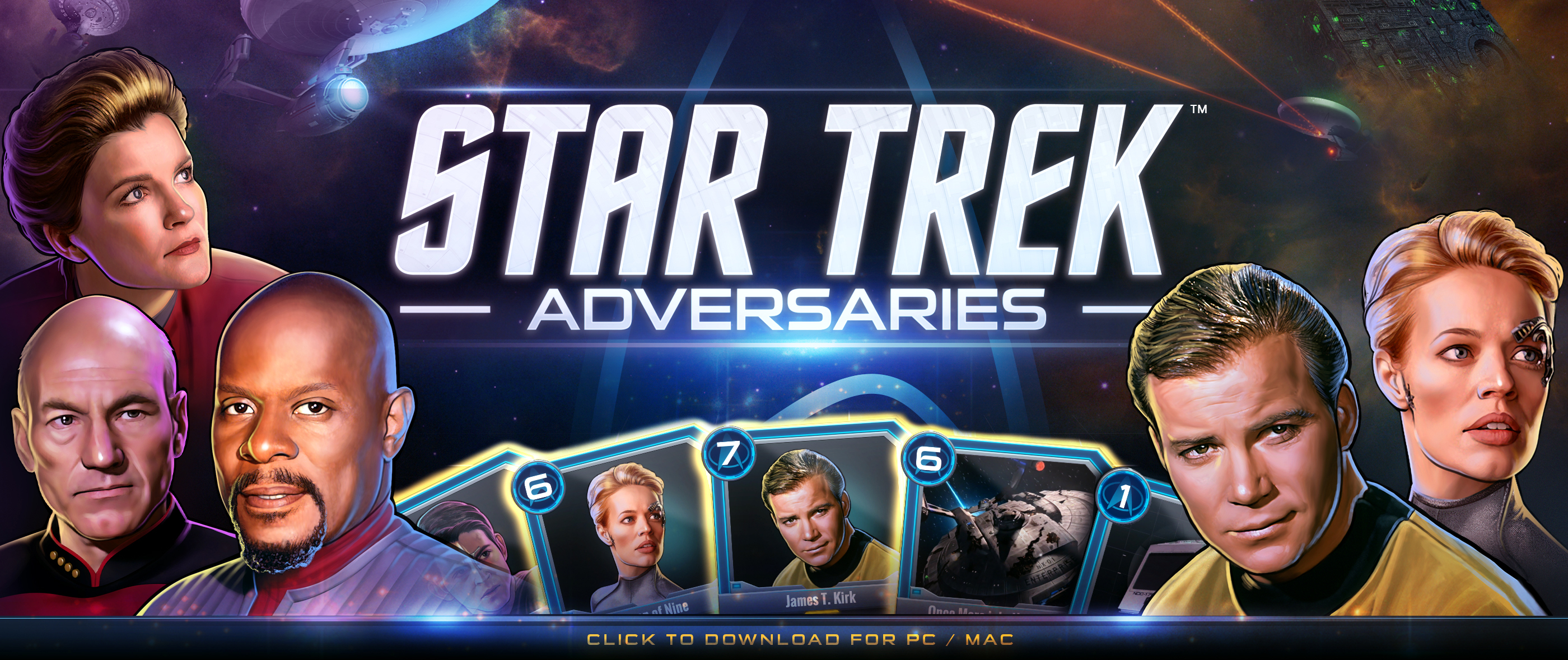 In Star Trek: Adversaries Video Card Game, It's the Captain's 