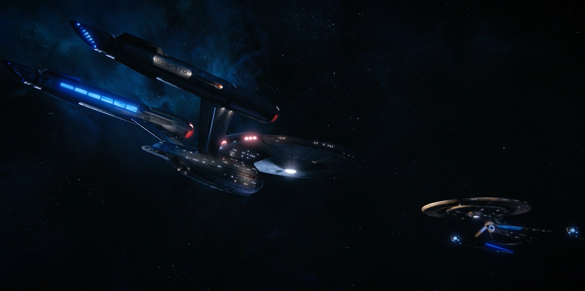 STAR TREK Starship USS Enterprise Discovery Kirk Spock Sulu US Stamp MINT 3188e 