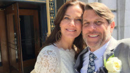 Terry Farrell and Adam Nimoy get married