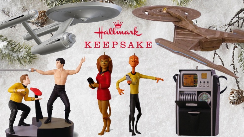 Hallmark has four Star Trek ornaments plus a convention exclusive set for 2...