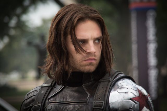 Sebastian Stan as Bucky Barnes in The Winter Soldier