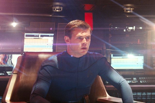 Chris Hemsworth as George Kirk in Star Trek 2009