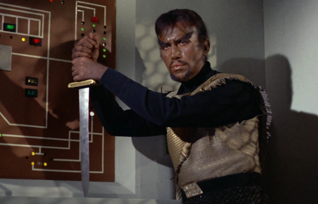 Michael Ansara as Kang in Star Trek's "Day of the Dove" 