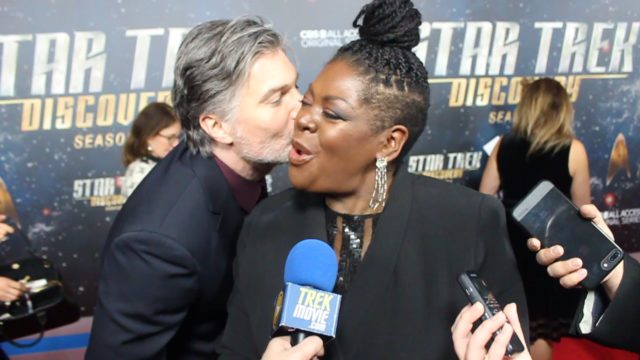Anson Mount and Gersha Phillips at the red carpet Star Trek: Discovery season 2 premiere