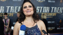 Mary Chieffo at the Star Trek: Discovery season 2 premiere