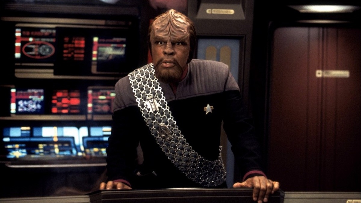 Michael Dorn as Commander Worf from Star Trek