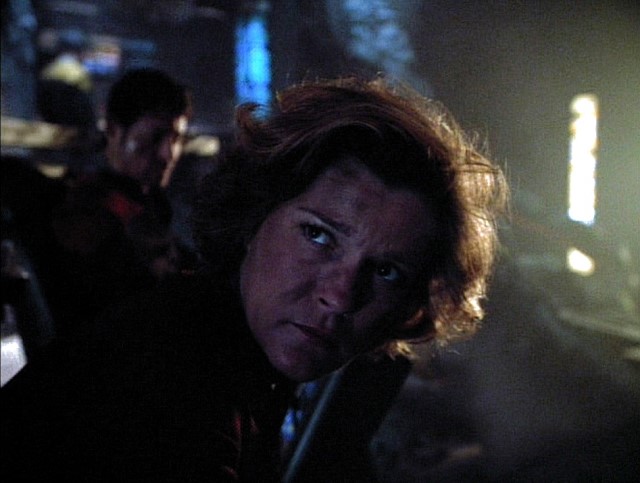 Kate Mulgrew as Captain Janeway in "Year of Hell"