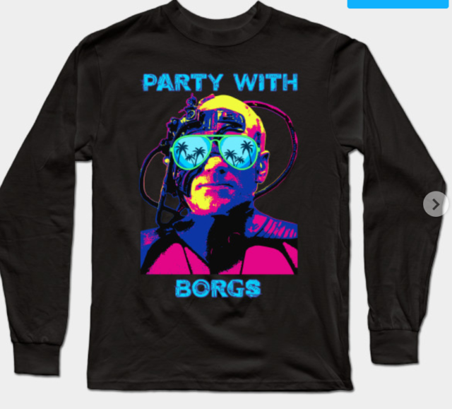 Party with Borgs long sleeve shirt
