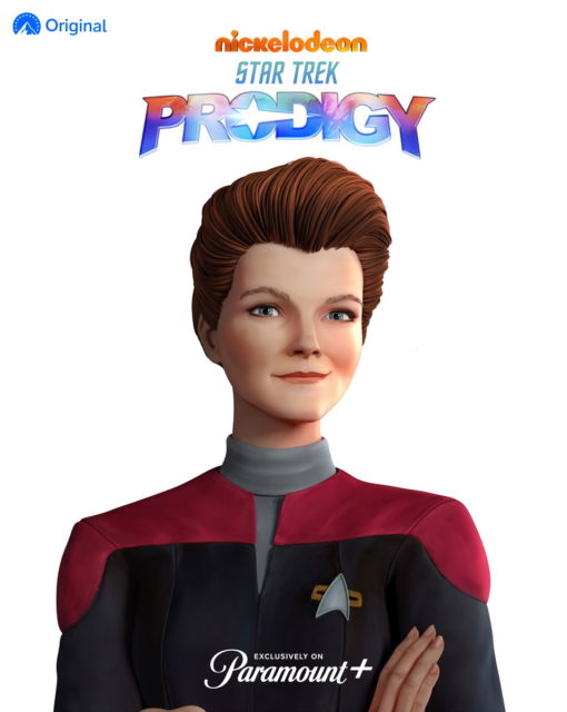 The holographic Kathryn Janeway from Star Trek: Prodigy