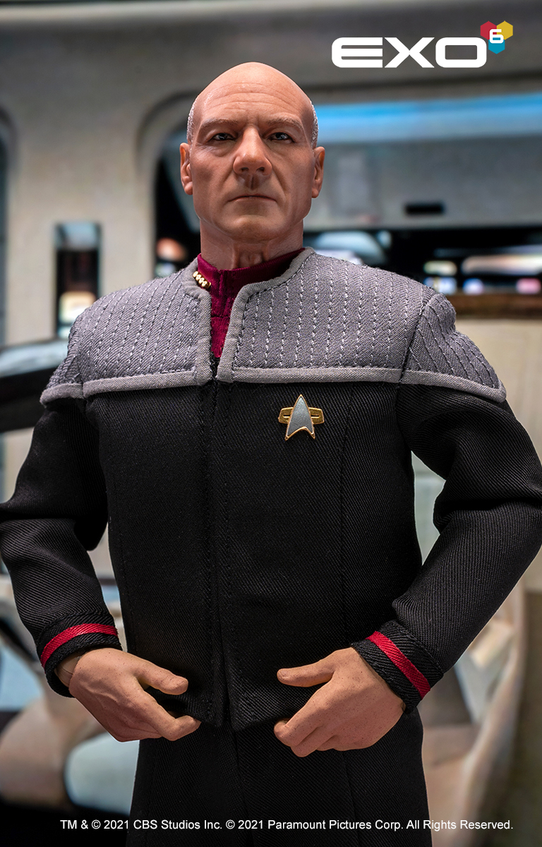 1/6 Star Trek Patrick Stewart Jean-Luc Picard Head Sculpt Phicen Hot Toy USA 