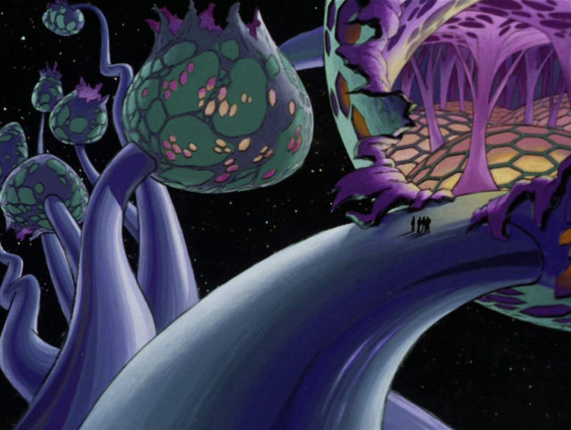 The ancient organic space vessel from TAS's "Beyond the Farthest Star"