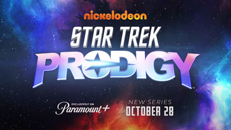 "Star Trek: Prodigy" title card showing premiere date of October 28th