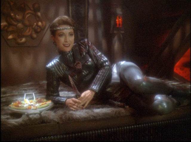Nana Visitor as The Intendant on Star Trek: Deep Space Nine