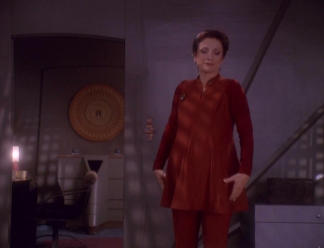 Nana Visitor as Kira Nerys on Star Trek: Deep Space Nine
