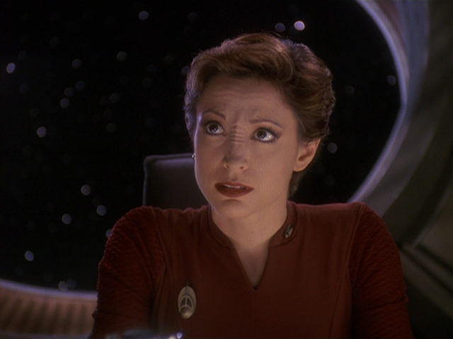 Nana Visitor as Kira Nerys on Star Trek: Deep Space Nine - TrekMovie - Nana Visitor interview