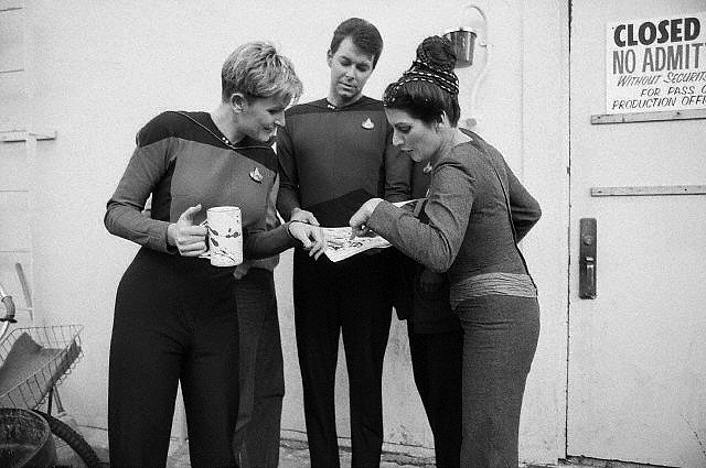Jonathan Frakes, Marina Sirtis, and Denise Crosby - Star Trek: The Next Generation
