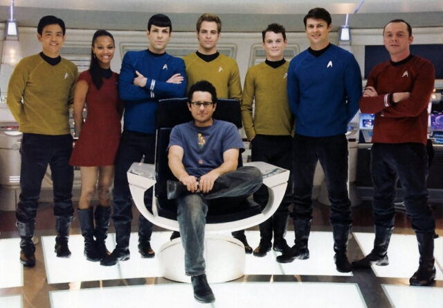 Star Trek cast with J.J. Abrams