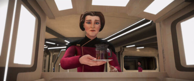 Janeway without coffee is not going to end well - Star Trek Prodigy