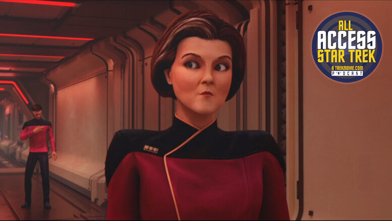 All Access Star Trek podcast episode 121 - TrekMovie - Janeway in Star Trek: Prodigy "Mindwalk"
