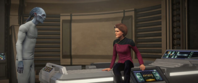 The Diviner and Janeway in Star Trek: Prodigy - "Mindwalk"