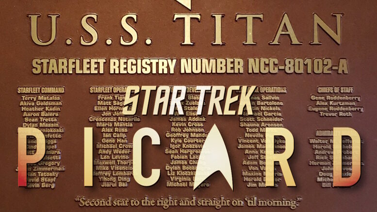 Star Trek Picard - Titan dedication plaque - TrekMovie