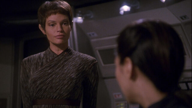 T'Pol and Hoshi in Star Trek: Enterprise