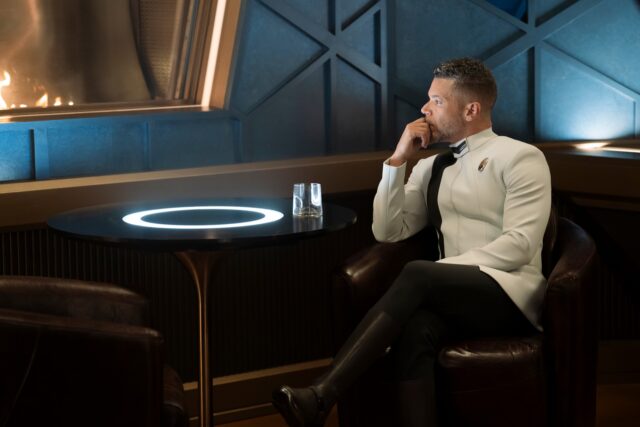 Culber (Wilson Cruz) contemplates the events of "Jinaal" on Star Trek: Discovery
